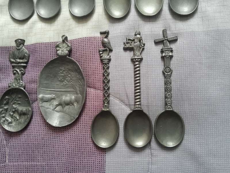 Vintage Dutch Pewter teaspoons