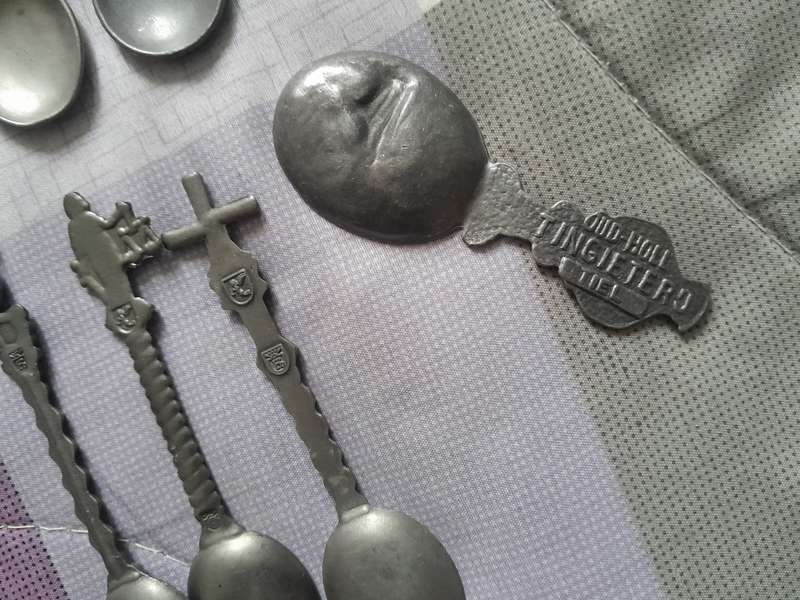 Vintage Dutch Pewter teaspoons