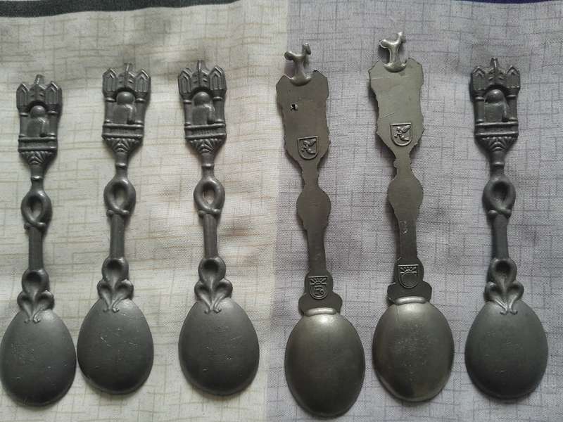 Vintage Dutch Pewter teaspoons