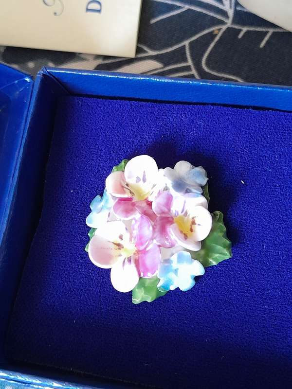 Dorothy Ann hand painted Porcelain Brooch