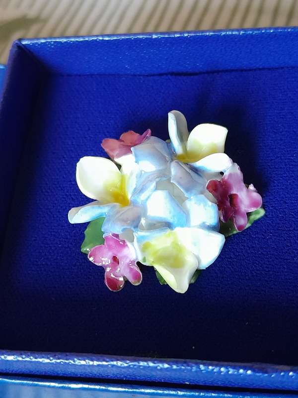 Dorothy Ann hand painted Porcelain Brooch