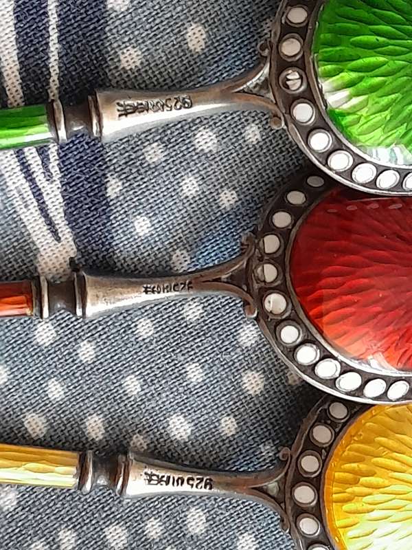 Hallmarked Silver cocktail spoons -Norway