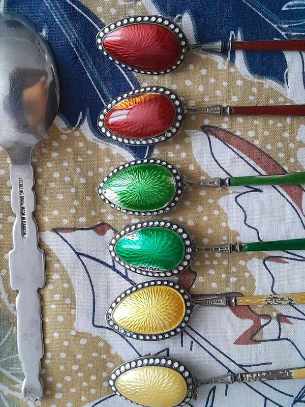 Hallmarked Silver cocktail spoons -Norway