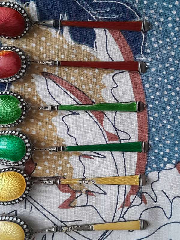 Hallmarked Silver cocktail spoons -Norway
