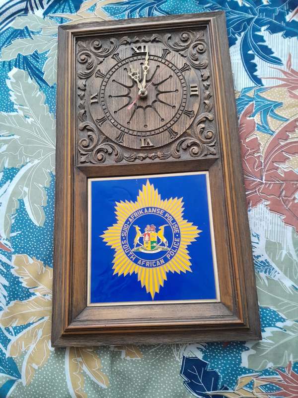 South African Police Clock working
