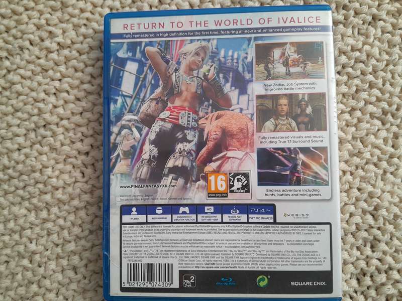 PS4 Final Fantasy X11 x 2 disc