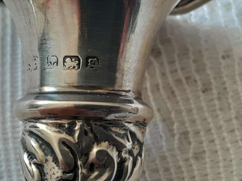 Hallmark Silver Fluted Vase