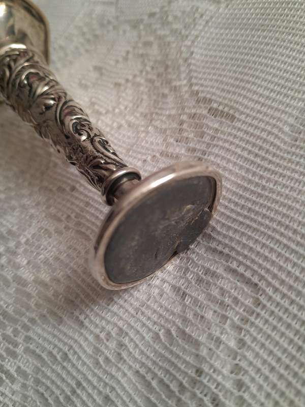 Hallmark Silver Fluted Vase