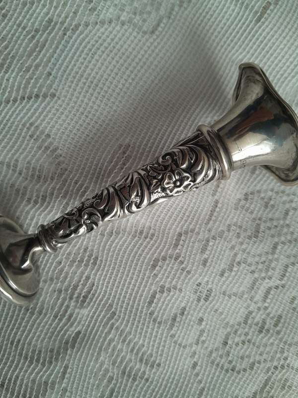 Hallmark Silver Fluted Vase
