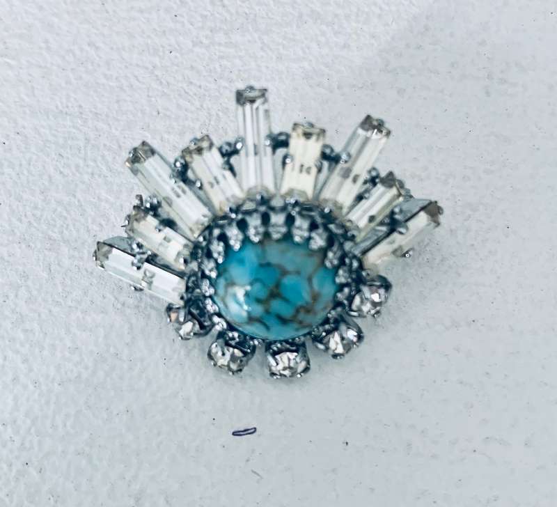Turquoise brooch