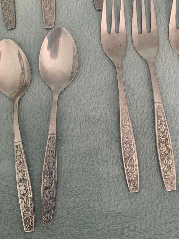 Vintage Cake Forks and Teaspoons