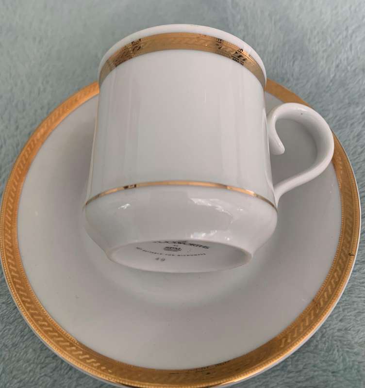 Woolworth Coffee cup with gold trim