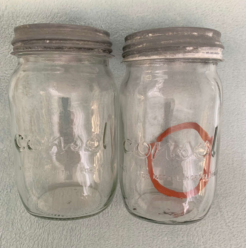 Set of 2 Vintage Consol Jars
