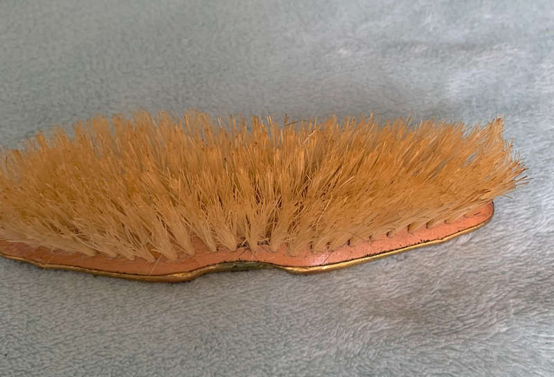 Vintage Enamel dressing table brush