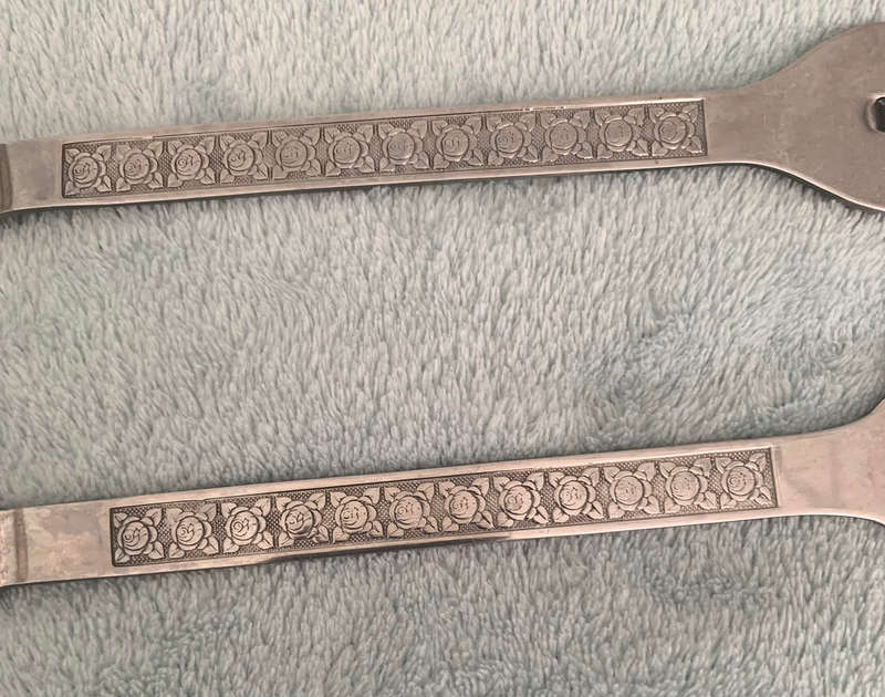 Vintage Stainless Steel Salad Servers