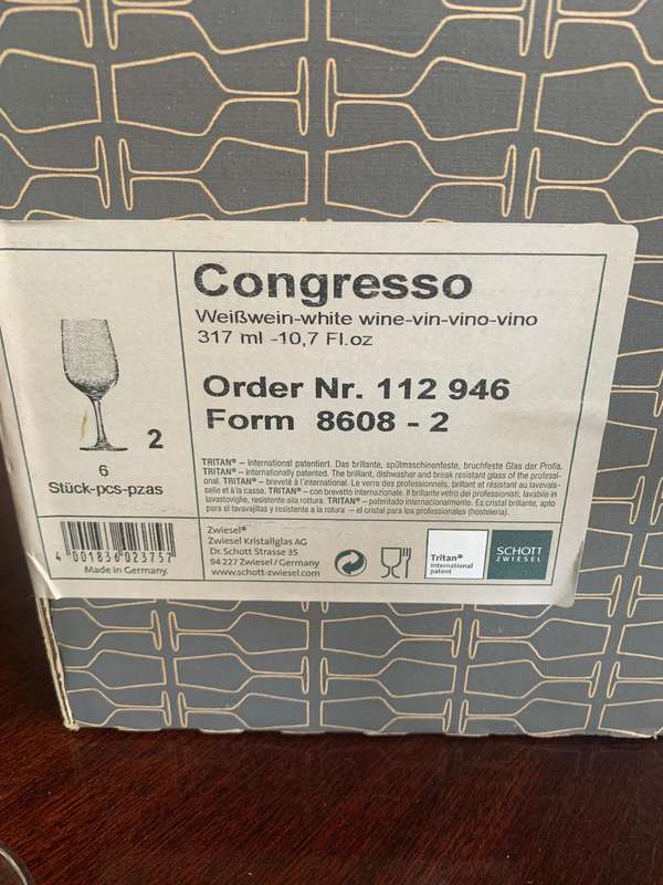 Schott Zwissel White Wine Glasses