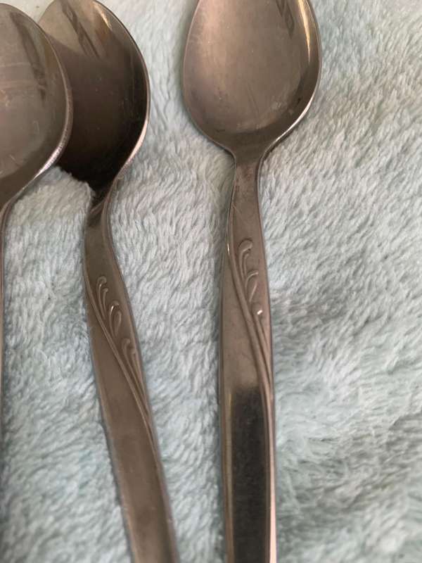 6 x stainless Steel teaspoons