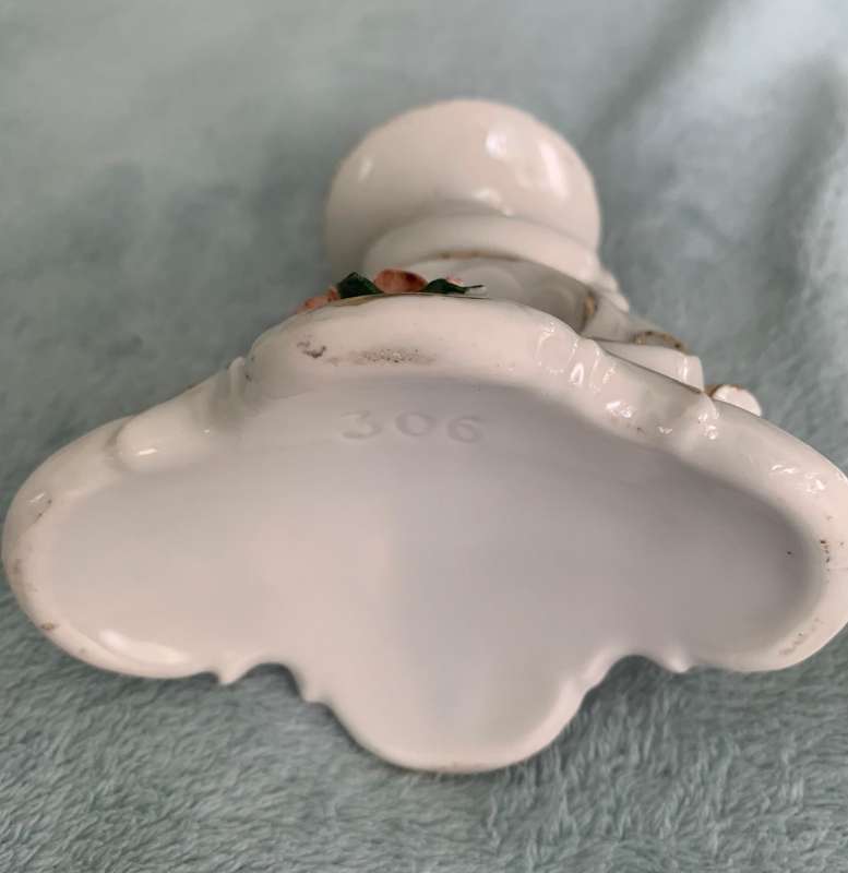 Vintage Candle holder with roses