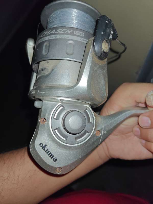 Okuma fishing reel + rod ** read description***