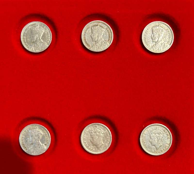 Collection of Rhodesia Silver Tickeys - Bid per Coin