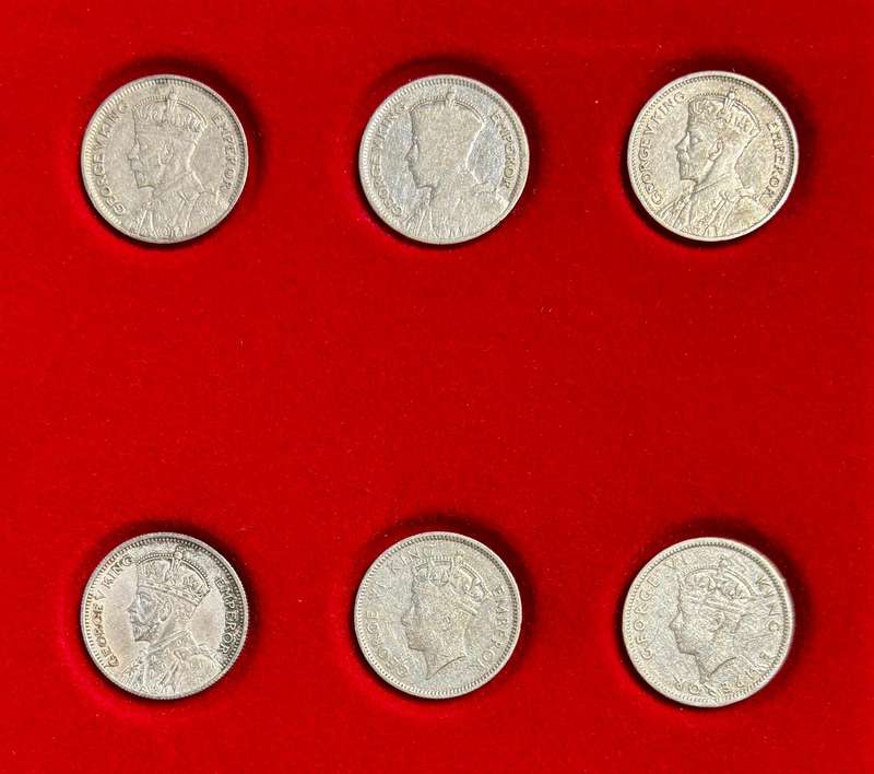 Collection of Rhodesia Silver Sixpence - Bid per Coin