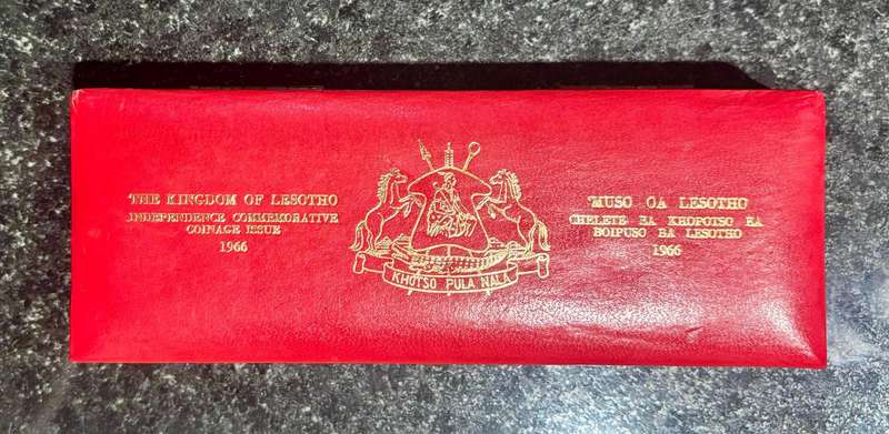 Stunning Lesotho 1966 Silver Proof Set in Original Packaging with Certificate.