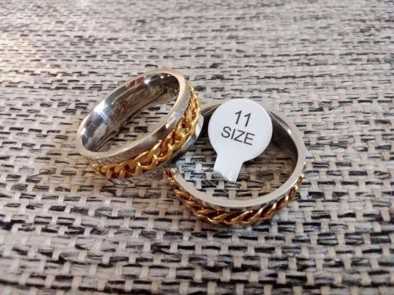 5 X MENS RINGS VARIOUS SIZES BIDDING FOR ALL