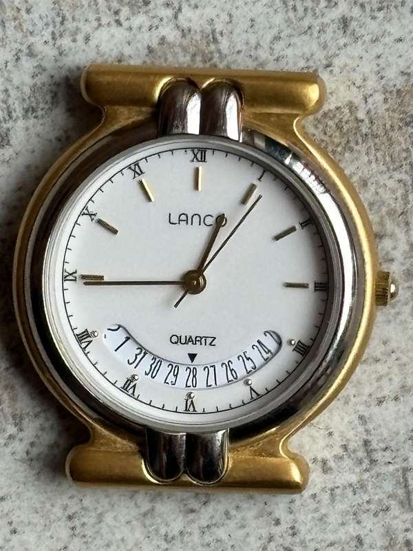 MENS VINTAGE LANCO AND PULSAR GOLD WATCHES BOTH IN EXCELLENT WORKING CONDITION - BIDDING FOR BOTH