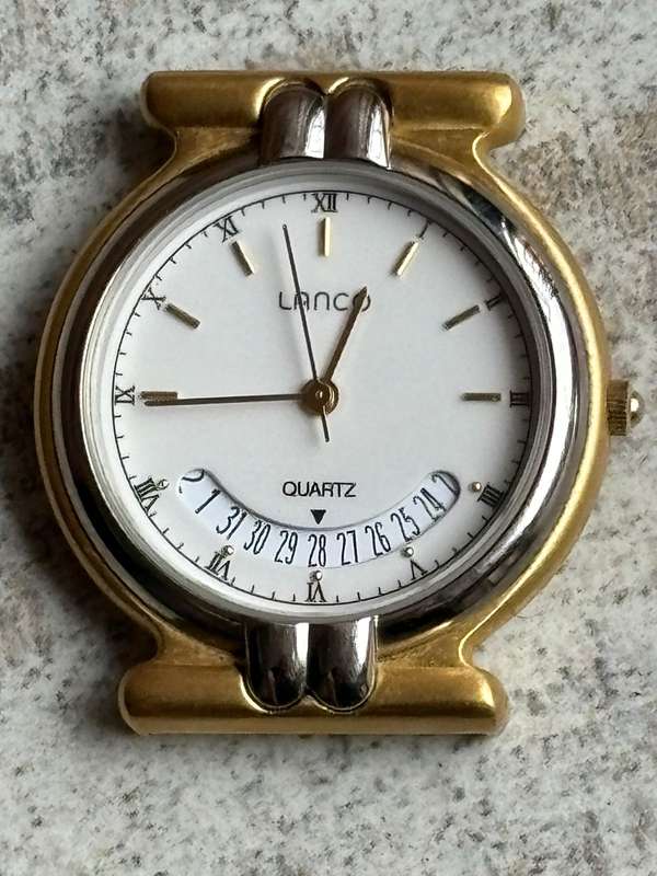 MENS VINTAGE LANCO AND PULSAR GOLD WATCHES BOTH IN EXCELLENT WORKING CONDITION - BIDDING FOR BOTH