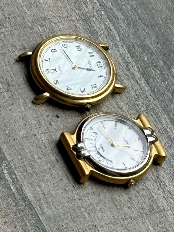 MENS VINTAGE LANCO AND PULSAR GOLD WATCHES BOTH IN EXCELLENT WORKING CONDITION - BIDDING FOR BOTH