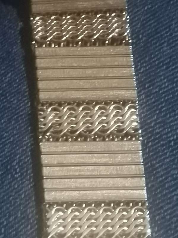 RARE VINTAGE HIGH-END 25MM WIDE MENS GOLD BRACELET FROM THE 60s/70s WEIGHT 62.2G