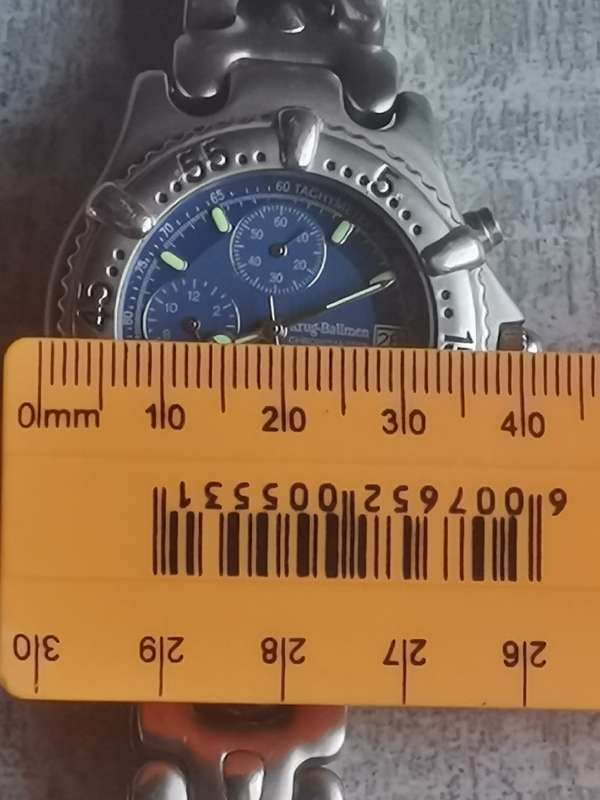 KRUG BAUMEN CHRONOMASTER MENS SPORTS WATCH IN EXCELLENT WORKING CONDITION