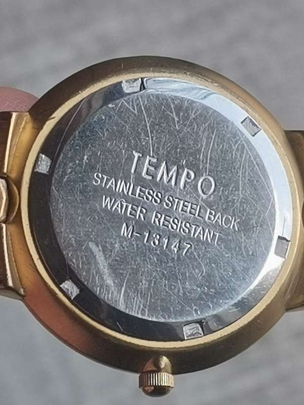 STUNNING MENS GOLD TEMPO WATCH IN EXCELLENT WORKING CONDITION