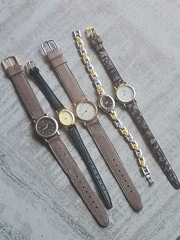 5 x LADIES QUARTZ WATCHES ALL IN EXCELLENT WORKING CONDITION