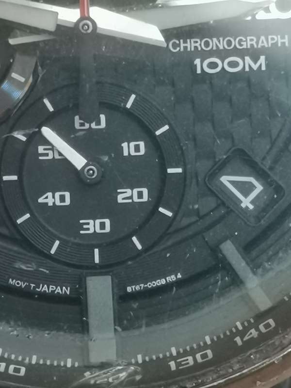 MENS SEIKO 8T67-00G0 CHRONOGRAPH 100M HARDLEX CRYSTAL WATCH IN EXCELLENT WORKING CONDITION
