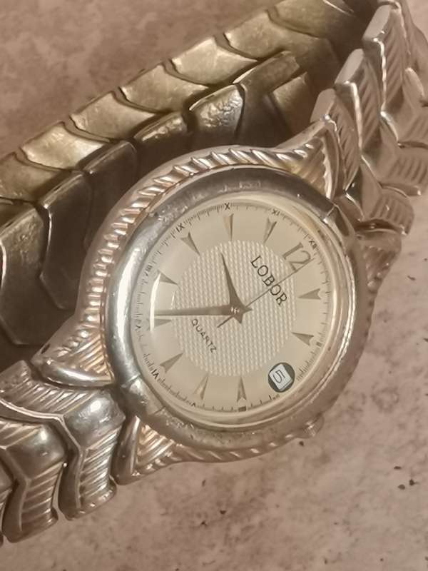 ELEGANT LADIES LOBOR 23K GOLD PLATED WATCH IN EXCELLENT WORKING CONDITION