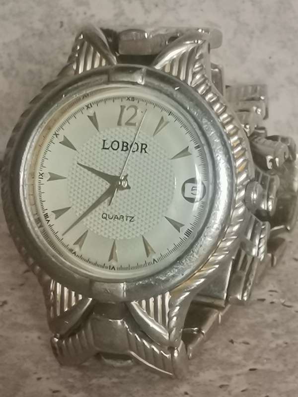 ELEGANT LADIES LOBOR 23K GOLD PLATED WATCH IN EXCELLENT WORKING CONDITION