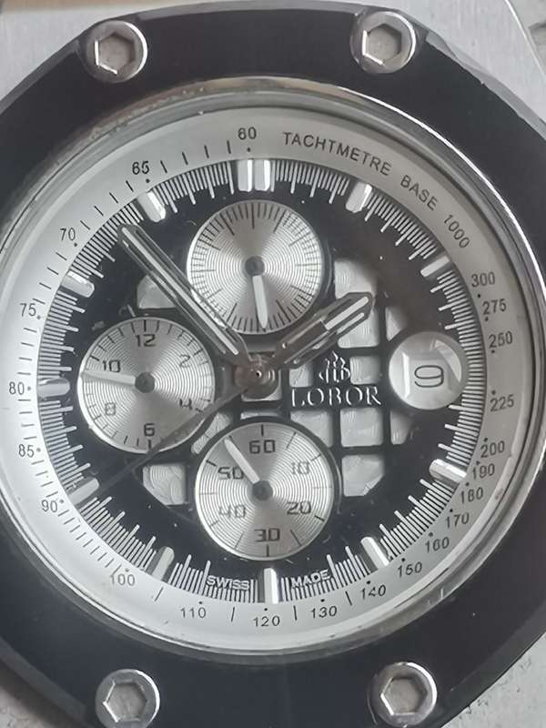 MENS LOBOR CHRONOGRAPH WATCH IN EXCELLENT WORKING CONDITION