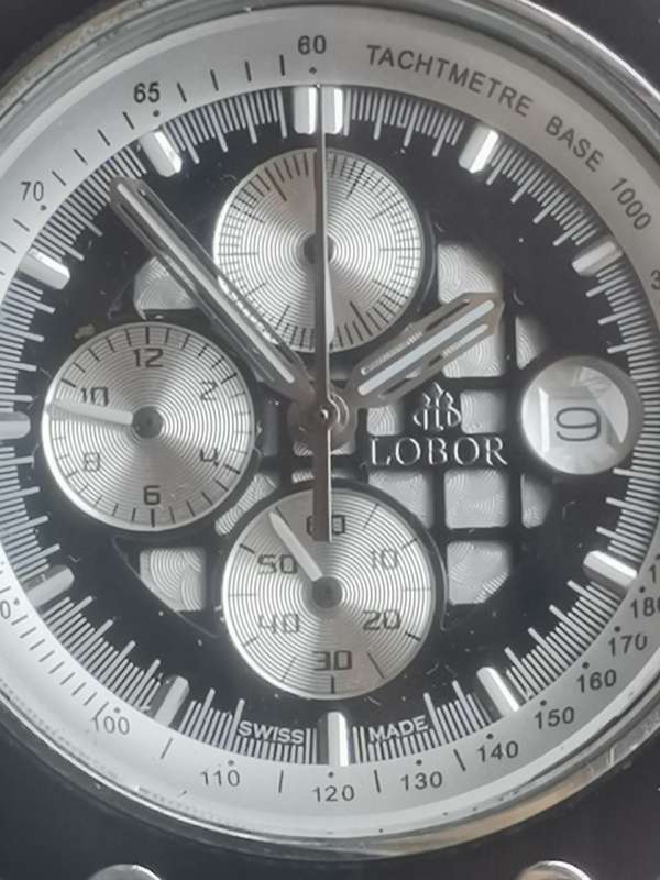 MENS LOBOR CHRONOGRAPH WATCH IN EXCELLENT WORKING CONDITION