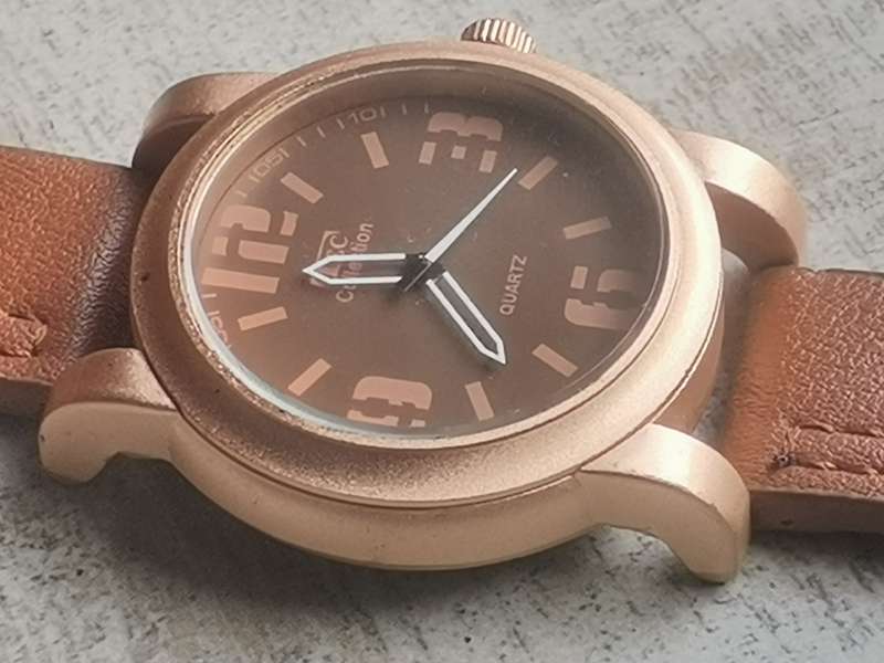 MENS ROSE GOLD TEC WATCH IN EXCELLENT WORKING CONDITION