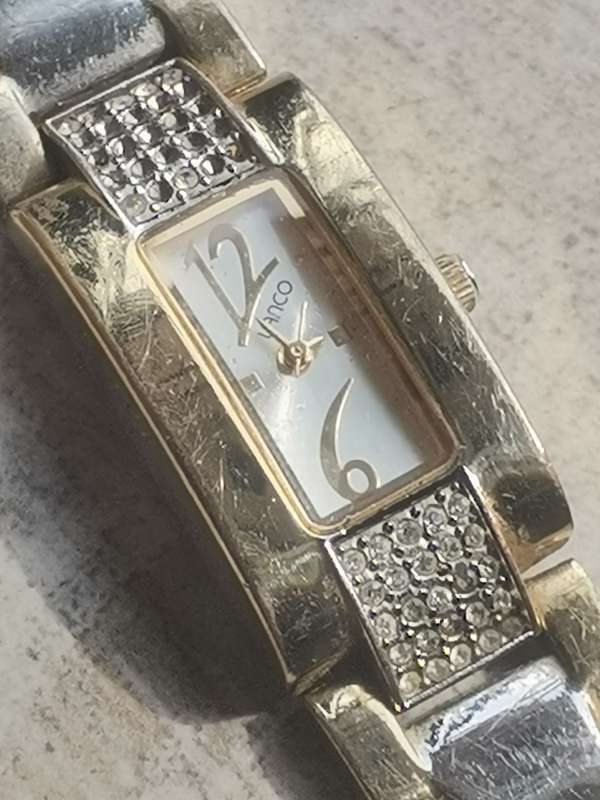 LADIES 2 TONE LANCO WATCH IN EXCELLENT WORKING CONDITION