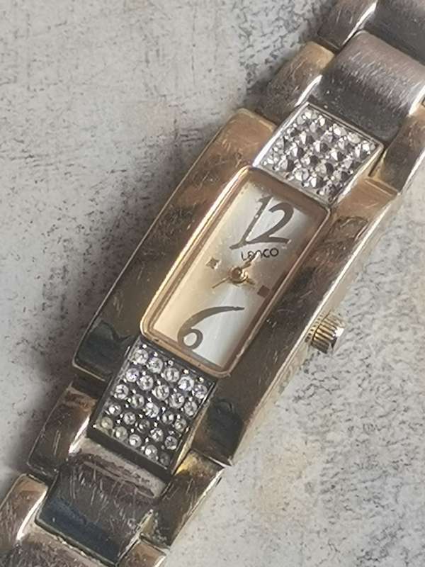 LADIES 2 TONE LANCO WATCH IN EXCELLENT WORKING CONDITION