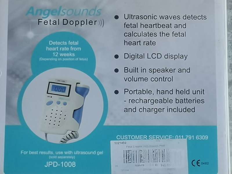 ANGEL SOUNDS FETAL DOPPLER - UNUSED IN BOX