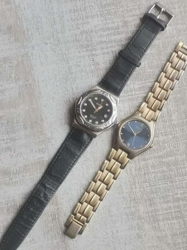 MENS TEMPO WATCHES BOTH IN EXCELLENT WORKING CONDITION - BIDDING FOR BOTH
