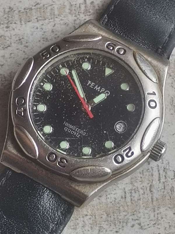 MENS TEMPO WATCHES BOTH IN EXCELLENT WORKING CONDITION - BIDDING FOR BOTH