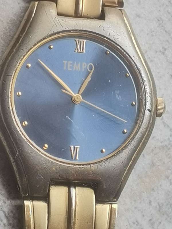MENS TEMPO WATCHES BOTH IN EXCELLENT WORKING CONDITION - BIDDING FOR BOTH