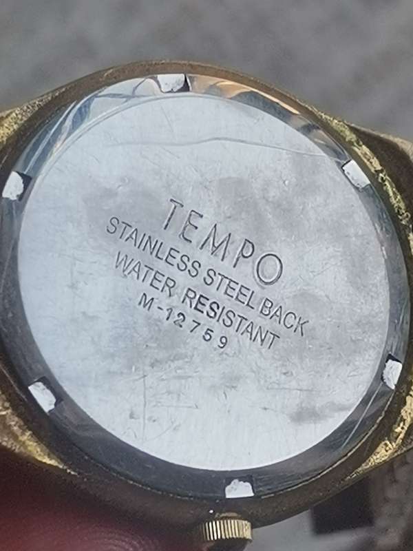 MENS TEMPO WATCHES BOTH IN EXCELLENT WORKING CONDITION - BIDDING FOR BOTH