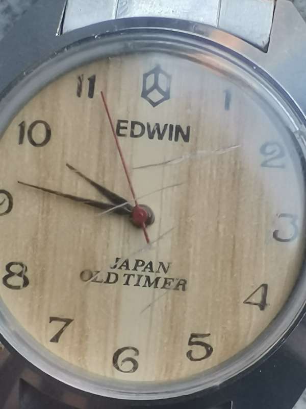 MENS VINTAGE EDWIN OLD TIMER WATCH IN WORKING CONDITION