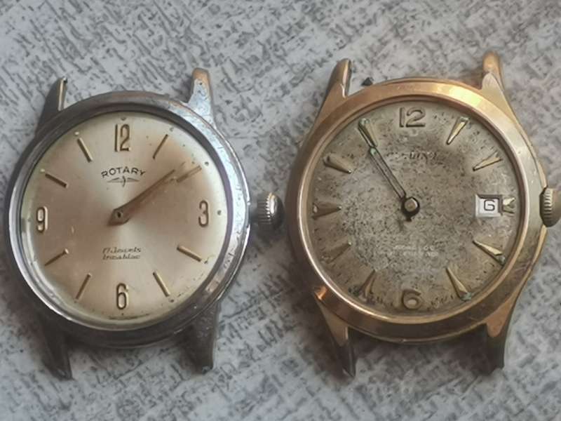 MENS VINTAGE ROTARY QUARTZ AND CANDINO AUTOMATIC 20 MICRON GOLD WATCHES - BIDDING FOR BOTH