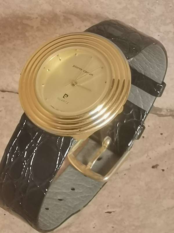 STUNNING LADIES GOLD PIERRE CARDIN WATCH IN EXCELLENT WORKING CONDITION